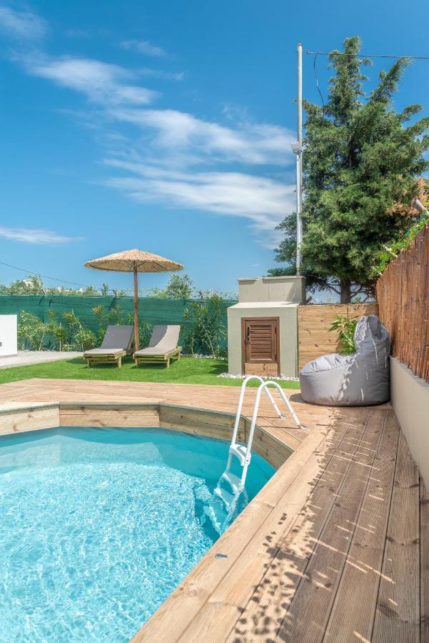 Modern House With Pool Near Beach Gazi Extérieur photo